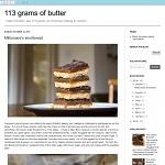 Grams of butter