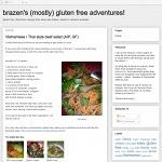 Brazen's (mostly) gluten free adventures!