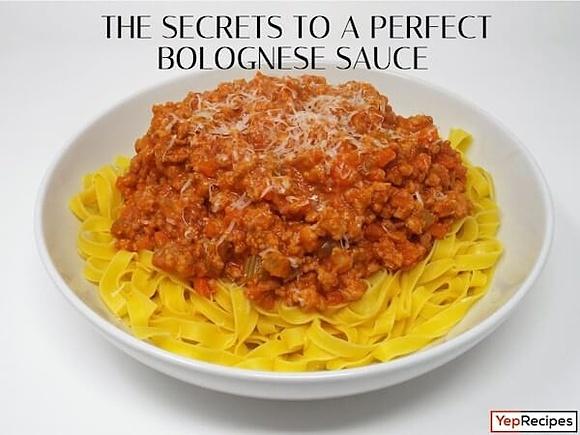 Secrets behind a perfect bolognese sauce