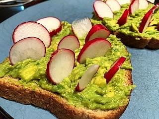 Avocado and Radish Toast
